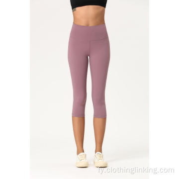 3/4 lingte Yoga-broek mei heule taille